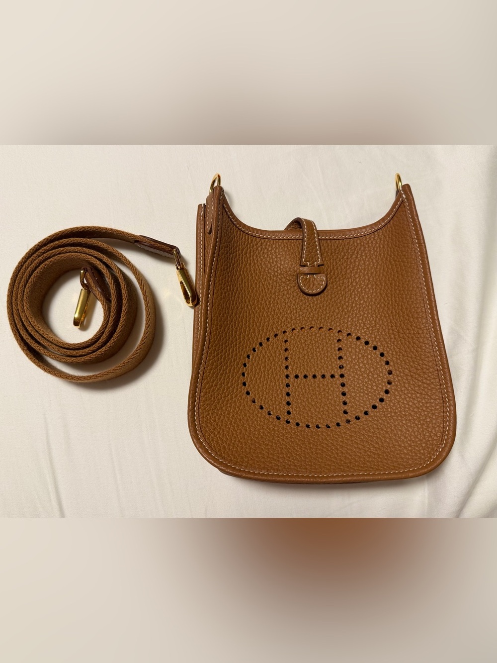 Evelyne TPM in Gold with gold hardware